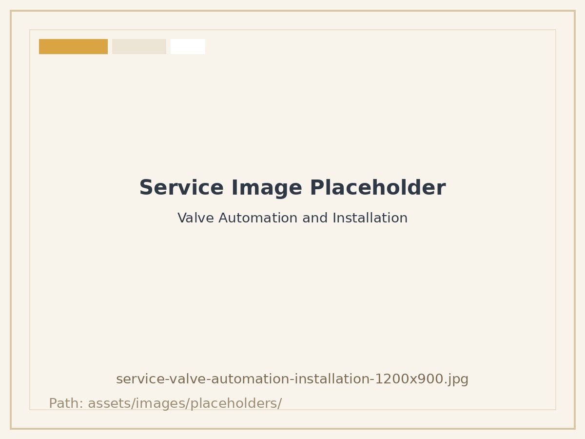 Valve automation and installation support